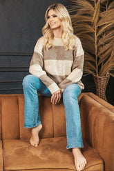 PeeKaBoo looser cut with long sleeves sweaters  Adomoo